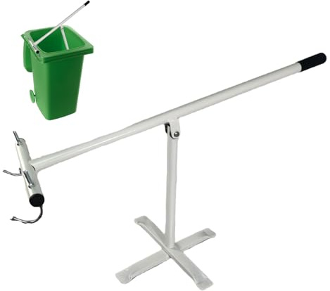 Wheelie Bin Compactor – Manual Hand Compactor for 120L/240L/360L Wheelie Bins, Space-Saving Bin Booster Compactor, Compact Waste Press for Household & Outdoor Use