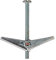 Bulk Hardware BH02498 Paquet de 10 Chevilles à ressort/Ailettes avec vis d'assemblage M6 x 50 mm