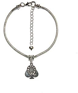 Queen Of Spades Euro Anklet Ankle Chain Bracelet Style 4 - Sexy Jewels
