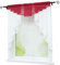 Joyswahl Kleinfenster Scheibengardine Voile Bistrogardine »Gerda« mit Tunnelzug Transparente Gardine Stores BxH 120x125cm Rot 1er Pack