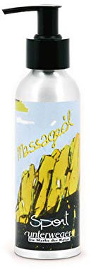Unterweger Natur BIO Massage-Öl im Spender mit Bio-Kräutern und Ölen, 150 ml Sport Haut Pflege Wellness Entspannung