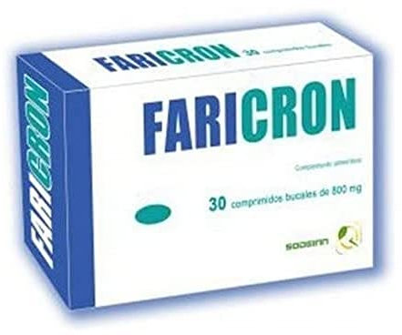 Faricron - Complemento Alimenticio para Molestias de Garganta con Vitaminas A,B y C - 30 Comprimidos bucales