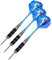 MICHETT Dartpfeile 3 Stück 22g Profi Steeldarts mit Metallspitze Aluminium Schaft für Einsteiger Anfänger und Profis (Blau)
