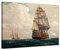 Bilderdepot24 Bild auf Leinwand | Michael Zeno Diemer Schiff auf dem Meer in 120x90 cm als Wandbild | Wand-deko Dekoration Wohnung alte Meister | 181282-120x90