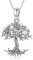 Odinstone Pendentif Arbre de Vie Femme Argent 925 Collier Arbre Famille Bijoux Cadeaux pour Maman Bijoux Mères