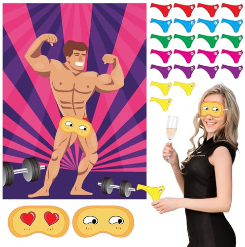MIAHART Hen Night Party Large Size Poster 24 Player Bridal Bachelorette Party Hen Do Accessories