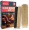 SOL 2pk Shoe Brush Set - Traditional Wooden Handle Brushes for Cleaning Leather, Suede, Canvas & More - Quick & Easy Cleaning, Ergonomic Design, Long-Lasting Durability