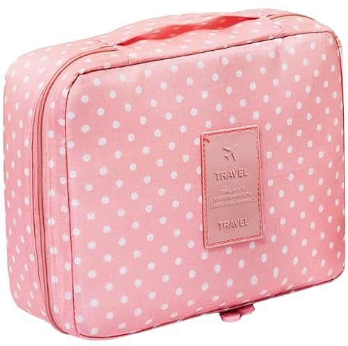 Retoo Kosmetiktasche Schminktasche Kulturbeutel Reise Make Up Tasche Kosmetiktasche Portable Organizer für Damen Frauen Mädchen Kulturtasche Kosmetische Box Multifunktionale Kosmetikkoffer Portable