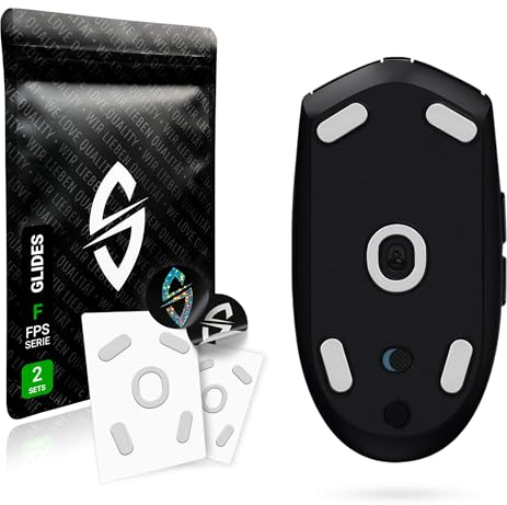 SensoryBoost FPS 2.0 Glides (2er Set) für Logitech G305, G304 - Ultra Sanft, Mehr Kontrolle, Self-Polishing, Hochwertig, Langlebig - Ersatz-Mausfüße, Skates - Gaming Maus Upgrade Zubehör