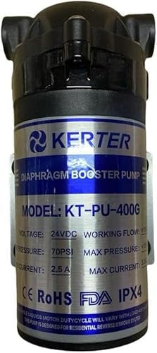 Booster Pump Reverse Osmosis Water Filter System 75-200-400-600 GPD (400gpd)