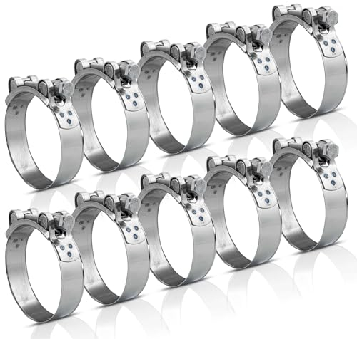 10 Stück - 32-35 MM Bolzenschelle Edelstahl V2A Gelenkbolzen Schelle Schlauchschellen Spannbackenschellen Schellen