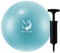 Slim Panda Gymnastikball Klein,23-25cm Pilates Ball mit Aufblasbarem Strohhalm,Soft Yoga Ball für Hause,Fitness,Balance Training (Lake Blue+Pump)