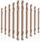 WONAIER Cobalt Drill Bits 4.2mm/0.165 (10Pcs), M35 Jobber Length Twist Drill Bits Double Ended, Stubby Body HSS Drill Bits for Metal, Stainless Steel, Cast Iron, Plastic and Wood