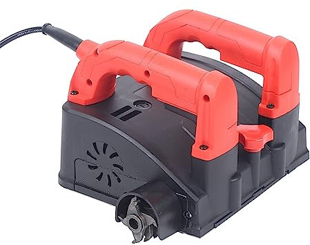Fresa elettrica a rulli, 1200 W, fresatrice per muri, fresatrice per calcestruzzo, fresatrice per cemento, 1000 – 4000 giri/min, per intonaco, 24,5 x 22 x 16,5 cm