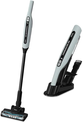 Trisa Akku Staubsauger 2in1 Kabellos, 120W, 30Min, HEPA, Weiß | 2in1 Stab- & Handstaubsauger, 2 Saugstufen, HEPA-Filter waschbar,| Wandhalterung mit Ladefunktion, 5 Jahre Garantie