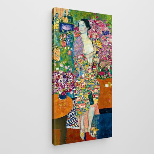Giallobus - Gemälde - Gustav Klimt - Art Klimt - Standardleinwand - 17,5x35-10 - Der Tänzer - Bereit zum Aufhängen - Moderne Gemälde