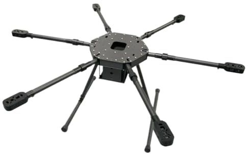Kit de marco para hexacóptero, marco de distancia entre ejes de 920mm con tren de aterrizaje de fibra de carbono Compatible con 6 drones