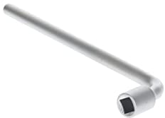 GEDORE Steckschlüssel abgerundet, 13 mm, 4-kant, 230 mm lang, Werkzeug für Muttern Schrauben KFZ, 25 V 13, Stahl verchromt