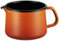 Riess, 0672-034, Schnabeltopf 12, NOUVELLE- CORALL, Durchmesser 12 cm, Höhe 10.8 cm, Inhalt 1 Liter, Emaille, orange, Induktion