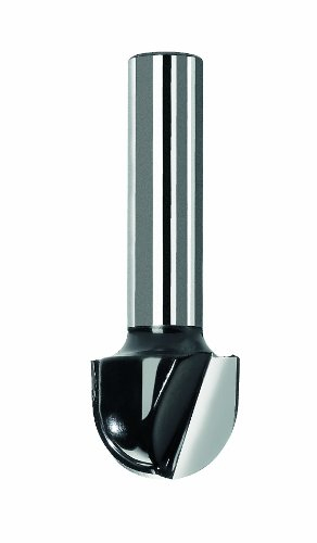 Bosch 2609256637 DIY Hohlkehlfräser zweischneidig, HartMetall, 25.4 mm, 12.7 mm, 1/4 Zoll (1)