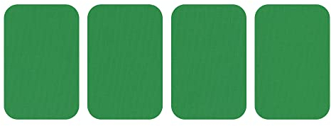 dalipo 05009 - Bügelflicken 4er-Pack, ca. 7,6x4,9cm, grün