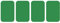 dalipo 05009 - Bügelflicken 4er-Pack, ca. 7,6x4,9cm, grün