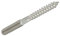 NORDEC 5 Stk, Edelstahl Stockschrauben A2 M12 x 250mm mit Holz- und ISO-Gewinde