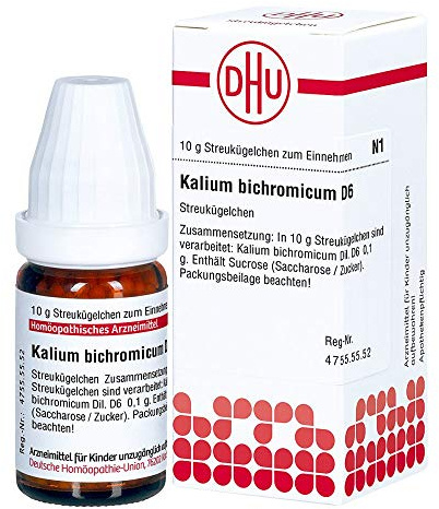 DHU Kalium bichromicum D6 Streukügelchen, 10 g Globuli