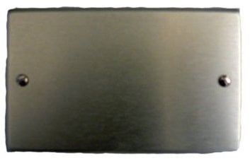 Electraline 71090 Placca Cieca, Grigio