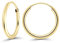 EDELIND Feine Creolen Gold Klein 585 Gelbgold 15 mm Hoop Earrings 14K Echtgold Breite 1,3 mm Goldene Ohrringe für Damen Mädchen Herren mit Schmuck Geschenkbox