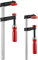 WORKPRO Schraubzwingen 2 Stück, Spannweite 200mm/300mm,Spannkraft 272kg, Maultiefe 50mm/80mm aus Stahl und Nylon für präzises Fixieren