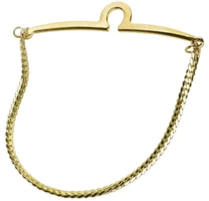 ROSENICE Krawattenkette Herren Krawattenklammern Kette (Golden)