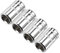 sourcing map 4pc 1/4po 10mm Cr-V 6 points douille