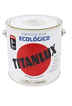 Titanlux Esmalte Al Agua Titanlux Ecológico Satinado 2, 5 L, 525 Blanco Piedra