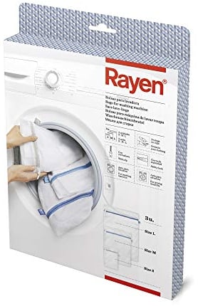 Rayen | Bolsa para lavadora y secadora | Bolsa de lavandería con cremallera | Bolsa protectora reutilizable para el lavado de ropa | Tres medidas diferentes