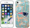 Prime Brands Group Cell Phone Case For Apple iPhone 8/7/6S Nfl Licensed New England Patriots, Teal And Rose Gold Marble