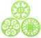 Silicone Trivet Mat - Non-Slip & Heat Resistant Kitchen Hot Pads for Countertops & Table - Kitchen Trivets for Hot Dishes & Cookware - Hot Pot Holder for Pots & Pans - Lime Green,Set of 3