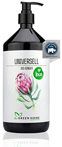 GREEN HOME LOVE NATURE® 1L BIO Universell Pflanzen Dünger mit hohem Nährstoffgehalt - nachhaltiger organischer Pflanzendünger einfach zu dosieren - Made in Germany