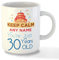 Gift Hub - Personalised Mugs for 30th Birthday Gifts, Featuring Birthday Design, Personalised Name Mug Gift for Him and Her to Celebrate Special Occasions (Keep Calm 30)