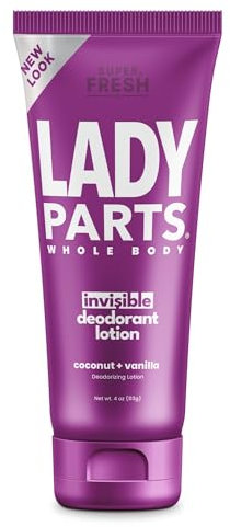 Super Fresh Lady Parts Feminine Hygiene Deodorant Lotion For Breasts, Private Parts, Crotch & Inner Thigh to Stop Odor & Stickiness - Aluminum Free