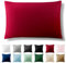 Alreya Renforcé Kissenbezug 40 x 60 cm - 100% Baumwolle mit YKK Reißverschluss, Superweicher Kopfkissenbezug 40x60, Kissenhülle, Rot, nur Kissenbezug