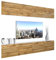 BELINI Wohnwand Vollausstattung Wohnzimmer-Set Moderne Schrankwand mit LED-Beleuchtung Anbauwand TV-Schrank Wotan-Eiche