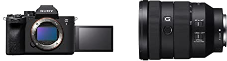 Sony Alpha 7 IV, Fotocamera Mirrorless Full-Frame, 33 MP, Real-time Eye Autofocus, 10 fps, 4K60p, Nero + Obiettivo SEL24105G