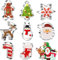 Keepaty Cortadores de galletas de Navidad, 8 piezas cortador de galletas de acero inoxidable, hombre de jengibre, árbol de Navidad, copo de nieve, muñeco de nieve y más para hornear