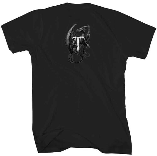 Trivium T Shirt Perched Dragon Band Logo Nue offiziell Unisex Schwarz XXL