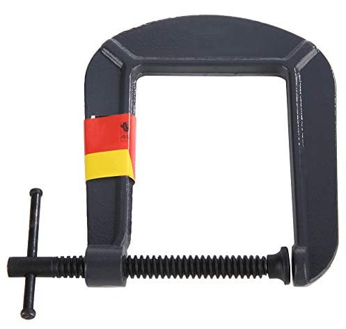 Dioche C Clamp, Deep Throat G Clamp, Heavy Duty G Type Woodworking C Clamp DIY Carpentry Clamping Device(70,110mm)