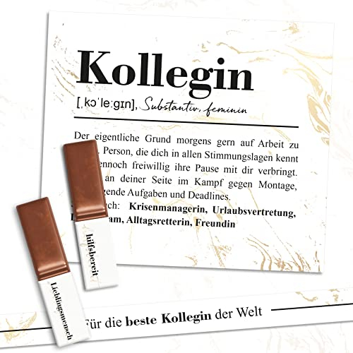 Aufkleber Set auf 3 Din A4 Sticker Bögen für Merci Schokolade für 250g Box als Geschenk ohne Schokoriegel zum persönlich Danke sagen Y062 (08 Kollegin)