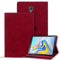 Vaitasy Custodia Samsung Galaxy Tab A 10.5 Pollici 2018 Cover Flip Portafolio Custodia con Morbido TPU per Galaxy Tab A 2018 SM-T590/SM-T595/SM-T597 - Mandala Rosso