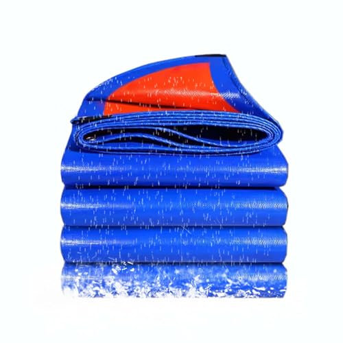 Lona De Protección con Ojales 3x6m, Lonas Impermeable Espesor para Camiones, Toldo De Polietileno Impermeable, Lona para Piscina, 160g/m² Cubierta Protectora