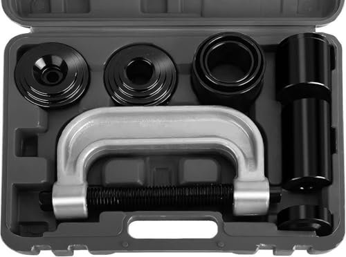 BOOMSTART Ball Joint Press & U Joint Removal Tool Kit with 4wd Adapters, Heavy Duty Ball Joint Removal Tool for Most 2WD and 4WD Cars and Light Trucks